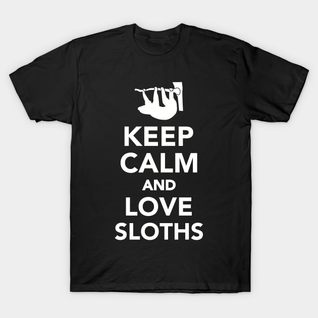 Keep Calm and Love Sloths T-Shirt by Designzz